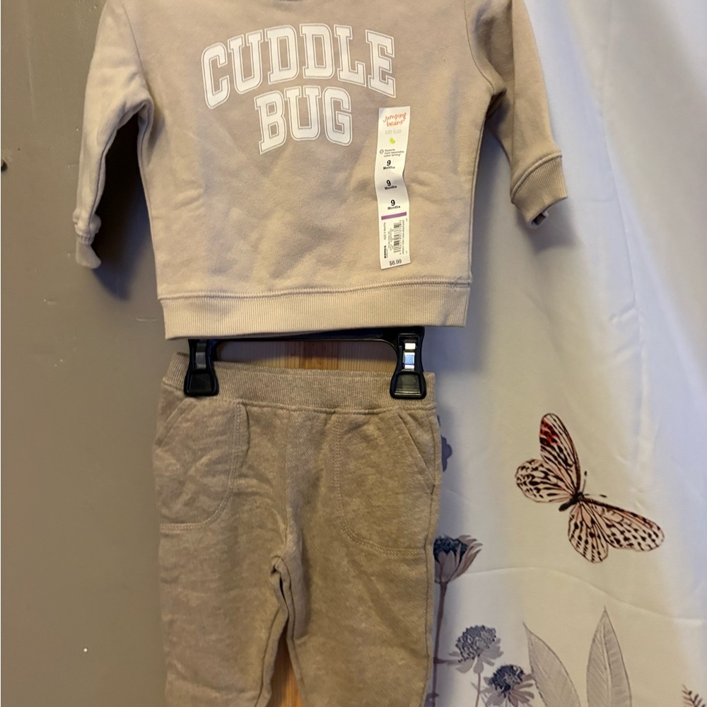 Carter's Tan Cuddle Bug Matching Set - Picture 2 of 3